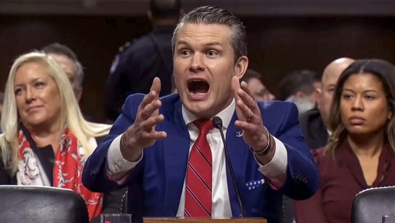 Trump’s Pick for Sec. of Defense Pete Hegseth Dodges Questions, Destroyed in Senate Hearings