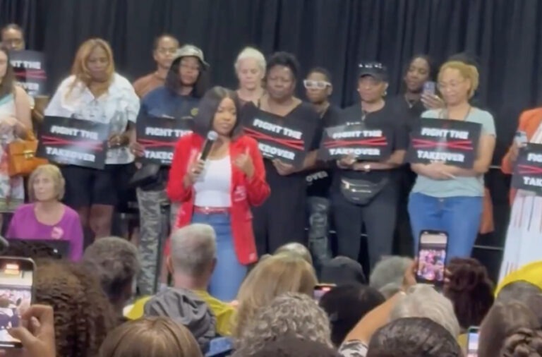 Racist MAGA Social Media Influencers Crash Rep. Jasmine Crockett’s Town Hall
