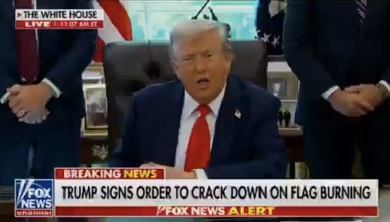 Trump Criminalizes Flag Burning With Executive Order, Supreme Court Ruled It is Legal Years Ago