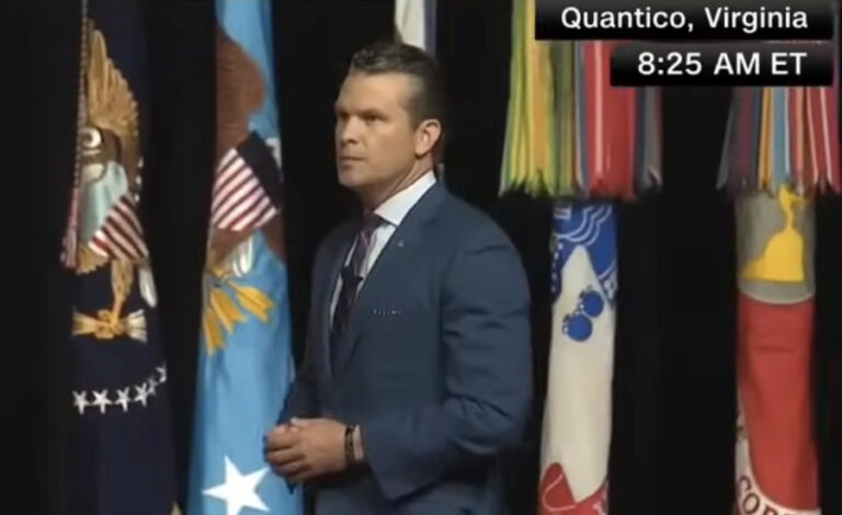 Defense Secretary Pete Hegseth Gives Disastrous Speech to Top Military Generals, Highest-Ranking General Balks at New Strategy